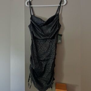 Wild Fable Black Animal Print Dress